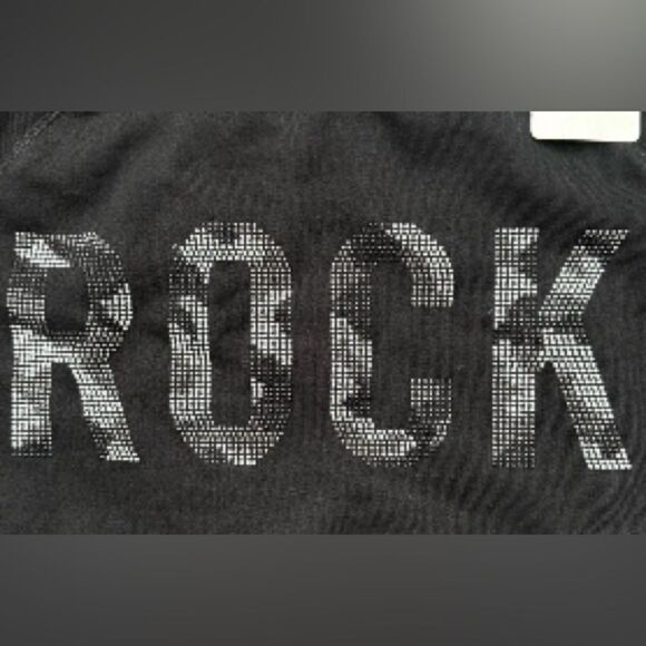 Zadig & Voltaire Black Crewneck Sweatshirt Upper Camo Strass 'Rock' Design Med - Picture 3 of 11
